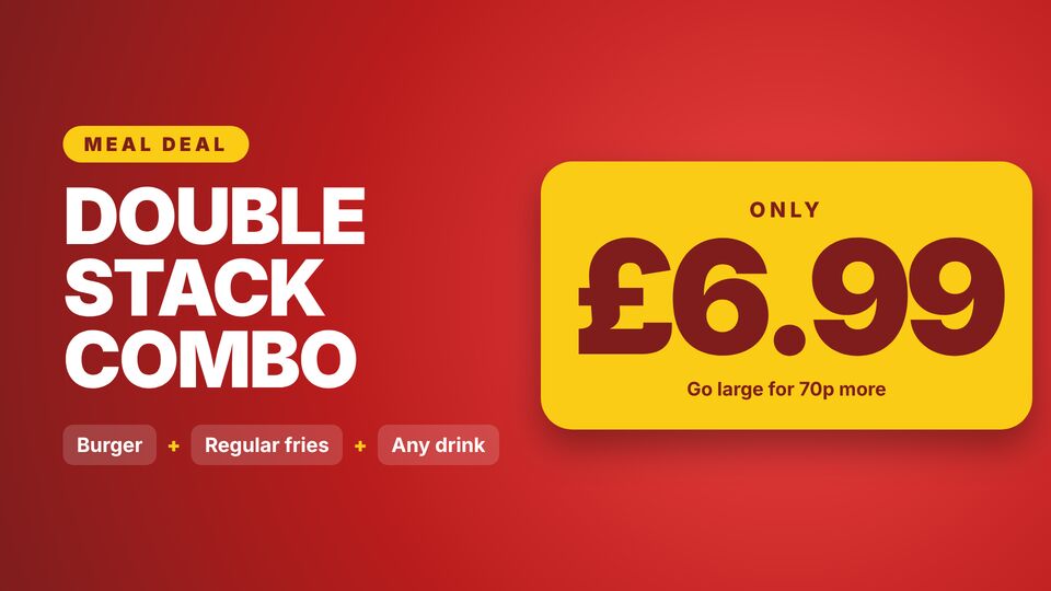 Fast food screen design: Combo meal deal